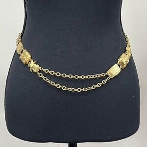 GIVENCHY 4G Logo Plate Silver Tone 70cm Chain Belt/2BB0555 Givenchy 4G Silvery Crystal Necklace | Neiman Marcus main image 4